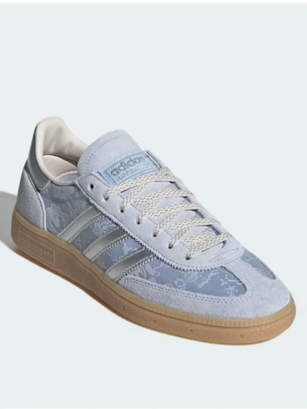 adidas x Liberty London Handball Spezial Crystal Sky / Silver Metallic - Picture 2 of 12
